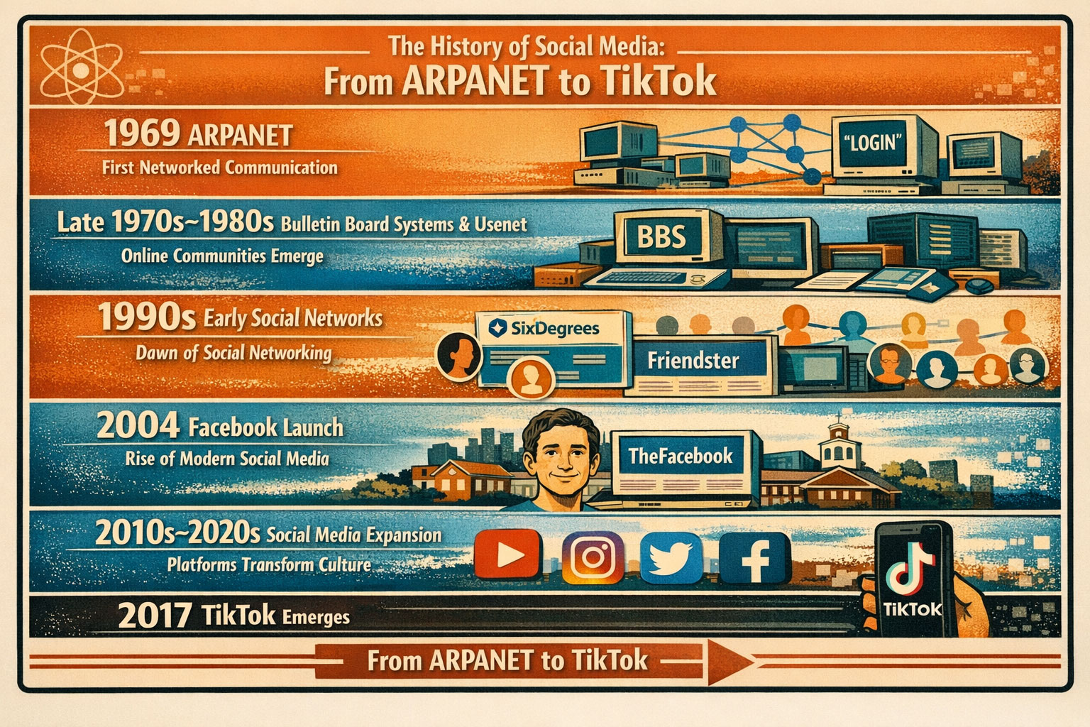 The Changing Face of Social Media: Historical Trajectories, User Growth, and Platform Innovation